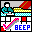 an icon with a person in a gridded, interior space. there is a check mark next to text that says 'beep'